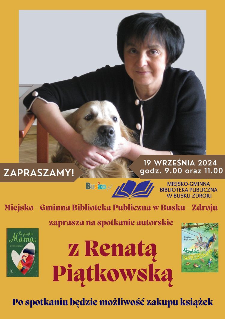 Spotkanie autorskie z Renatą Piątkowską w naszej bibliotece!