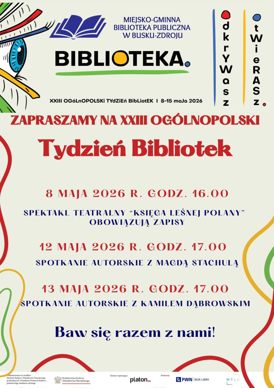 Tydzień pełen inspiracji – dołącz do święta biblioteki!