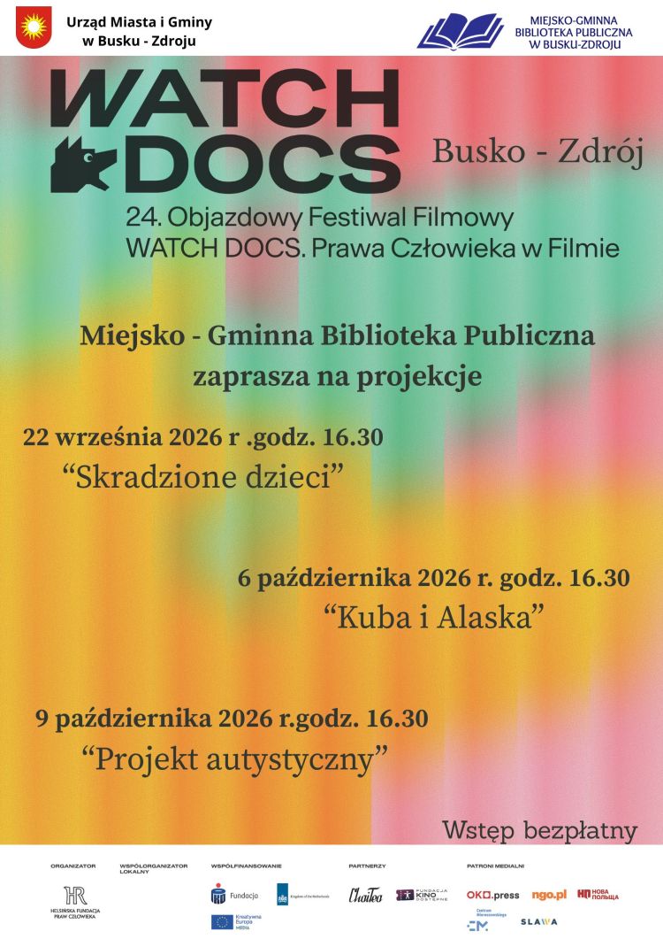 24 Objazdowy Festiwal WATCH DOCS w Busku-Zdroju i regionie
